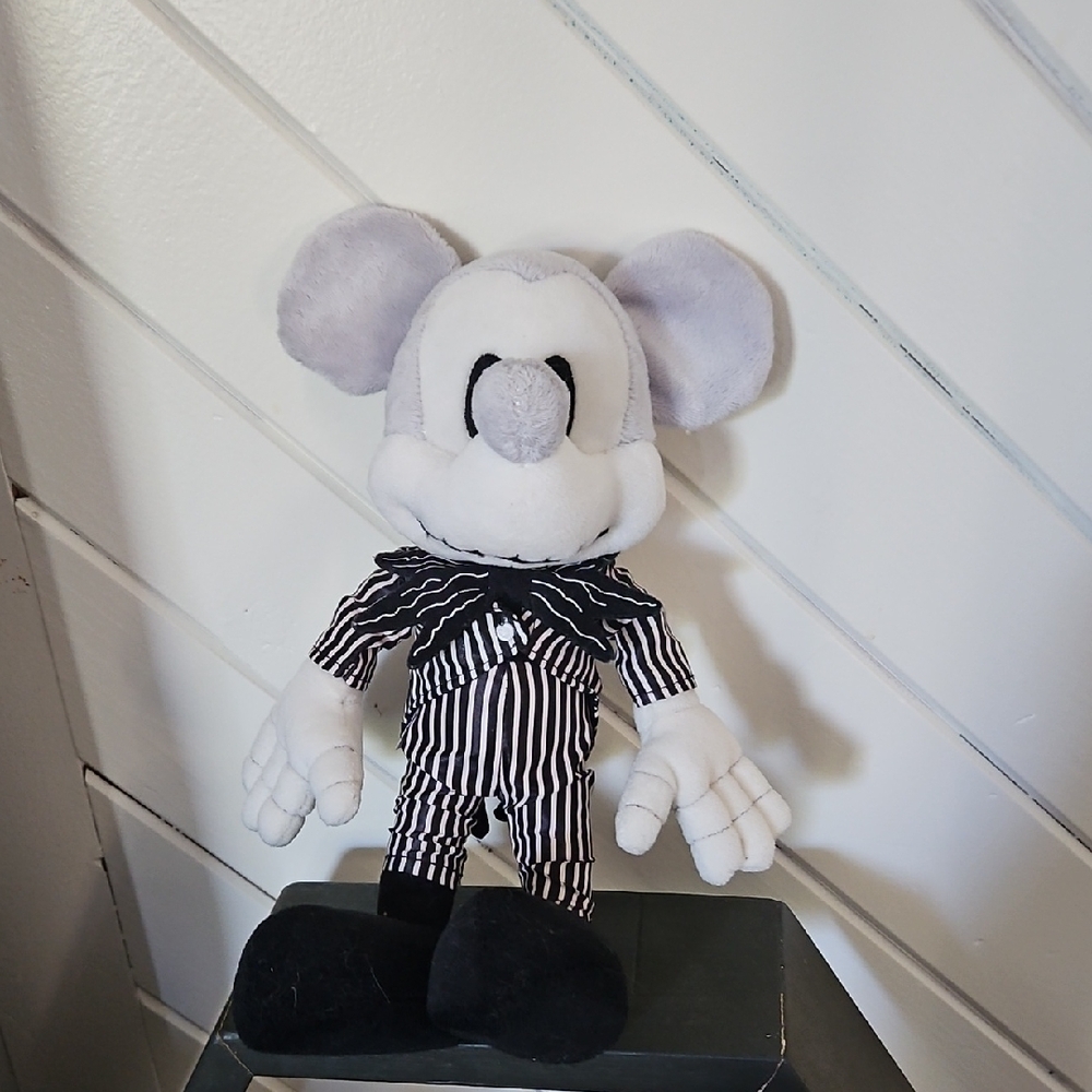 Disney Parks Plush with Black and White Stripes